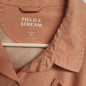 Field & Stream Women's Peach Button-Up Shirt